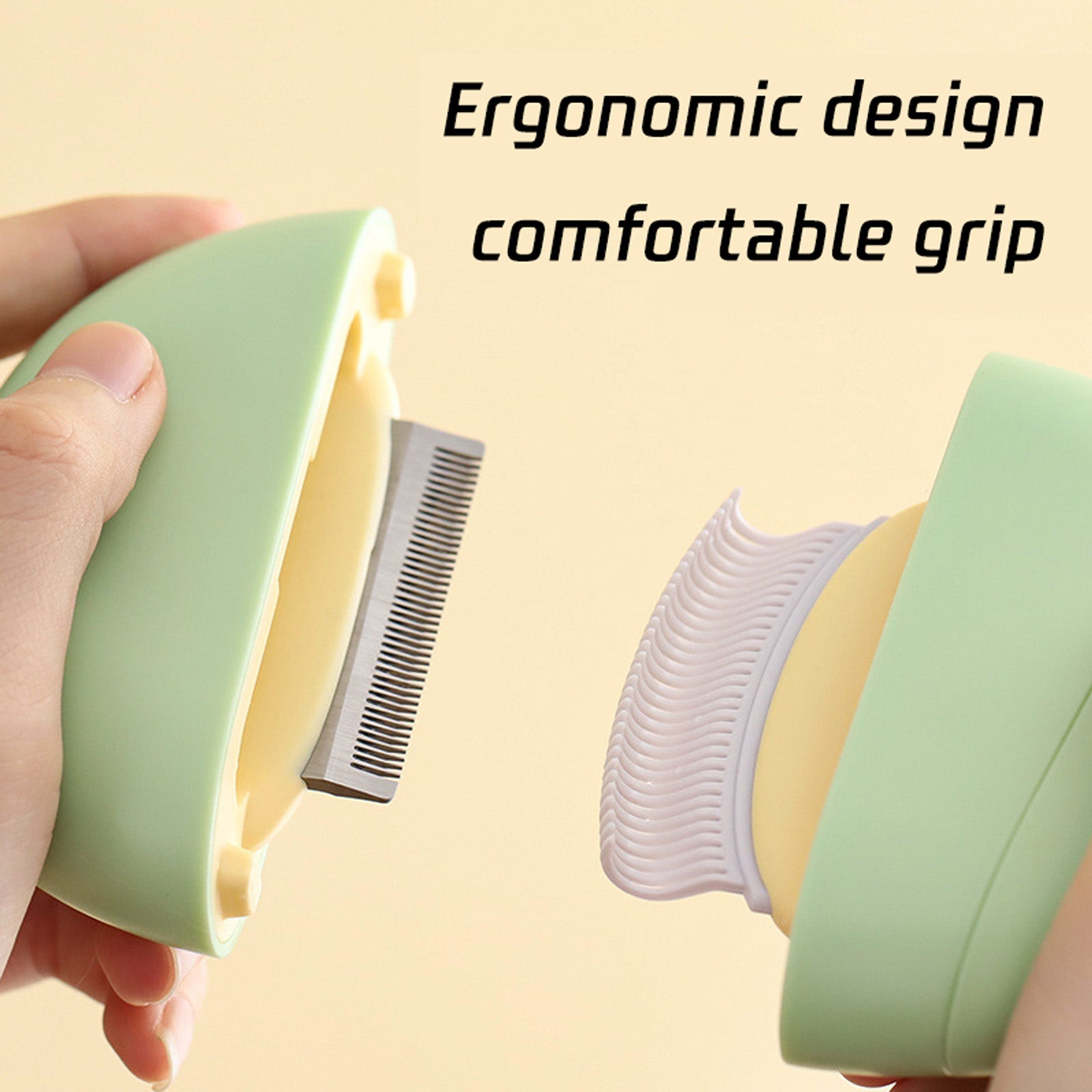 Shell shape hair removal comb needle