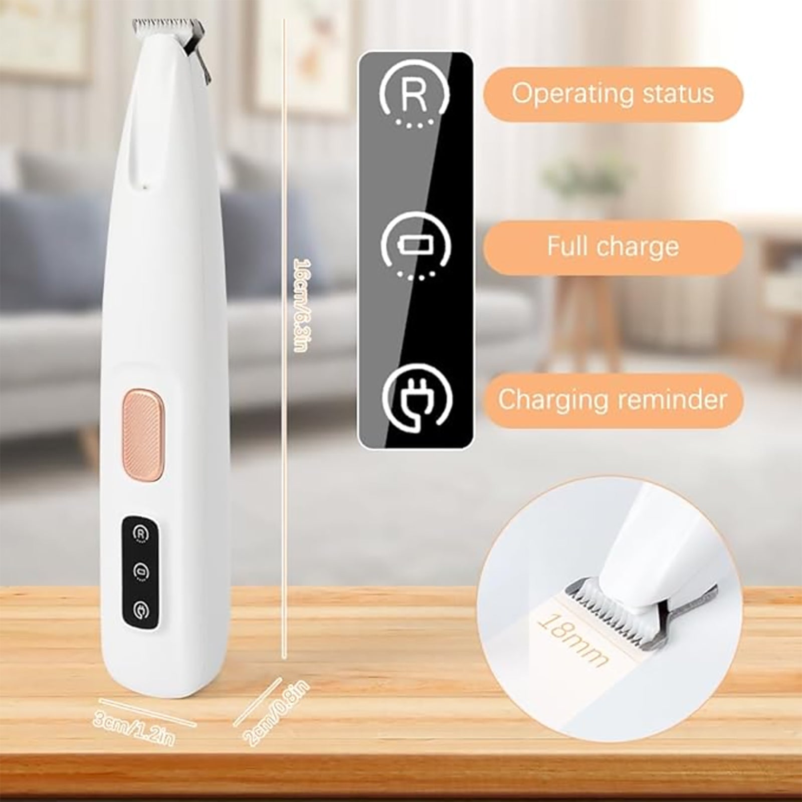 Waterproof LED Light Pet Nail and Hair Grooming Clipper|USB chargeable|Cat dog Gift|Electric Automatic Pet Trimmer