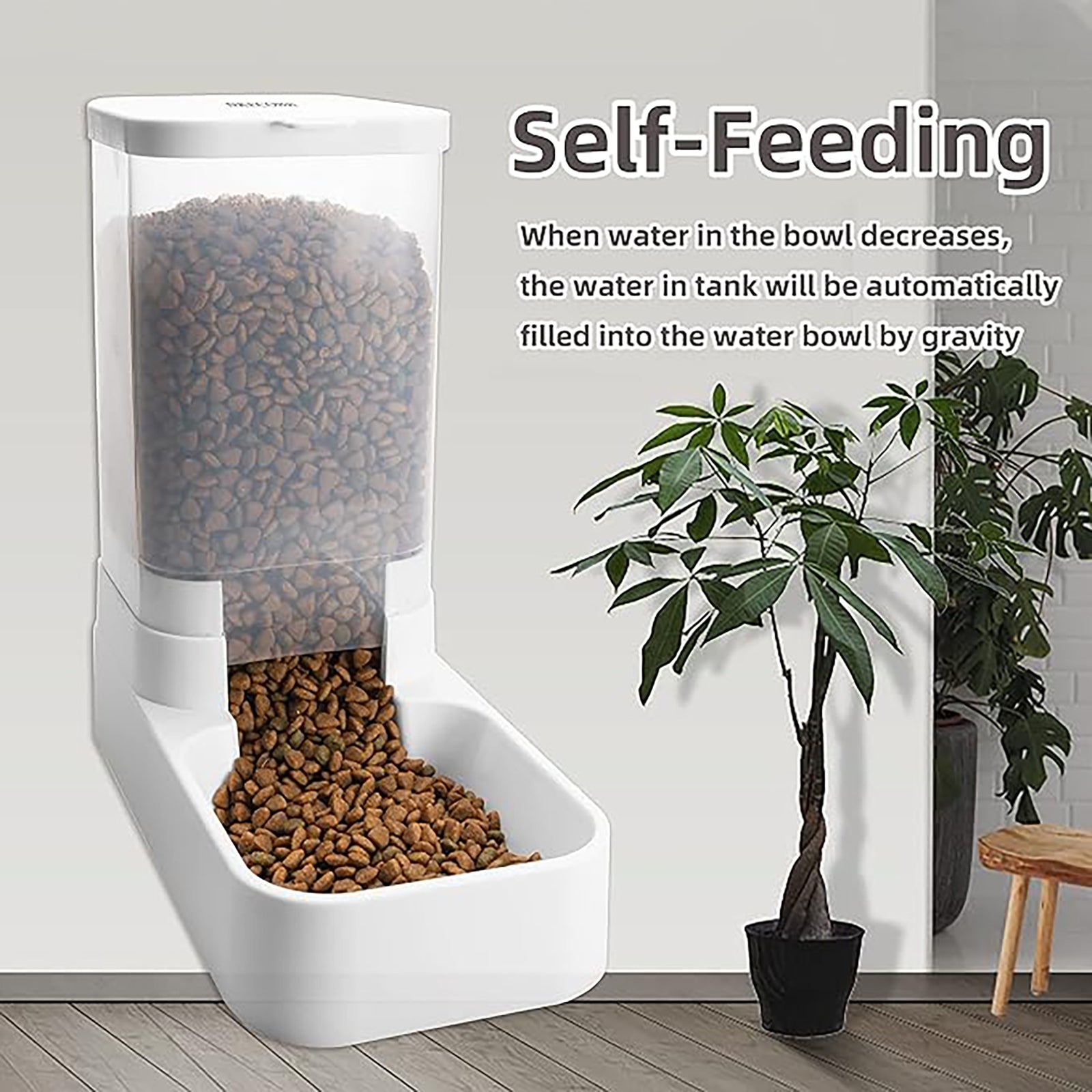 Gravity Pet Feeder and Water Dispenser Set|Self-Feeding|Large Capacity|Cheap and Convenient