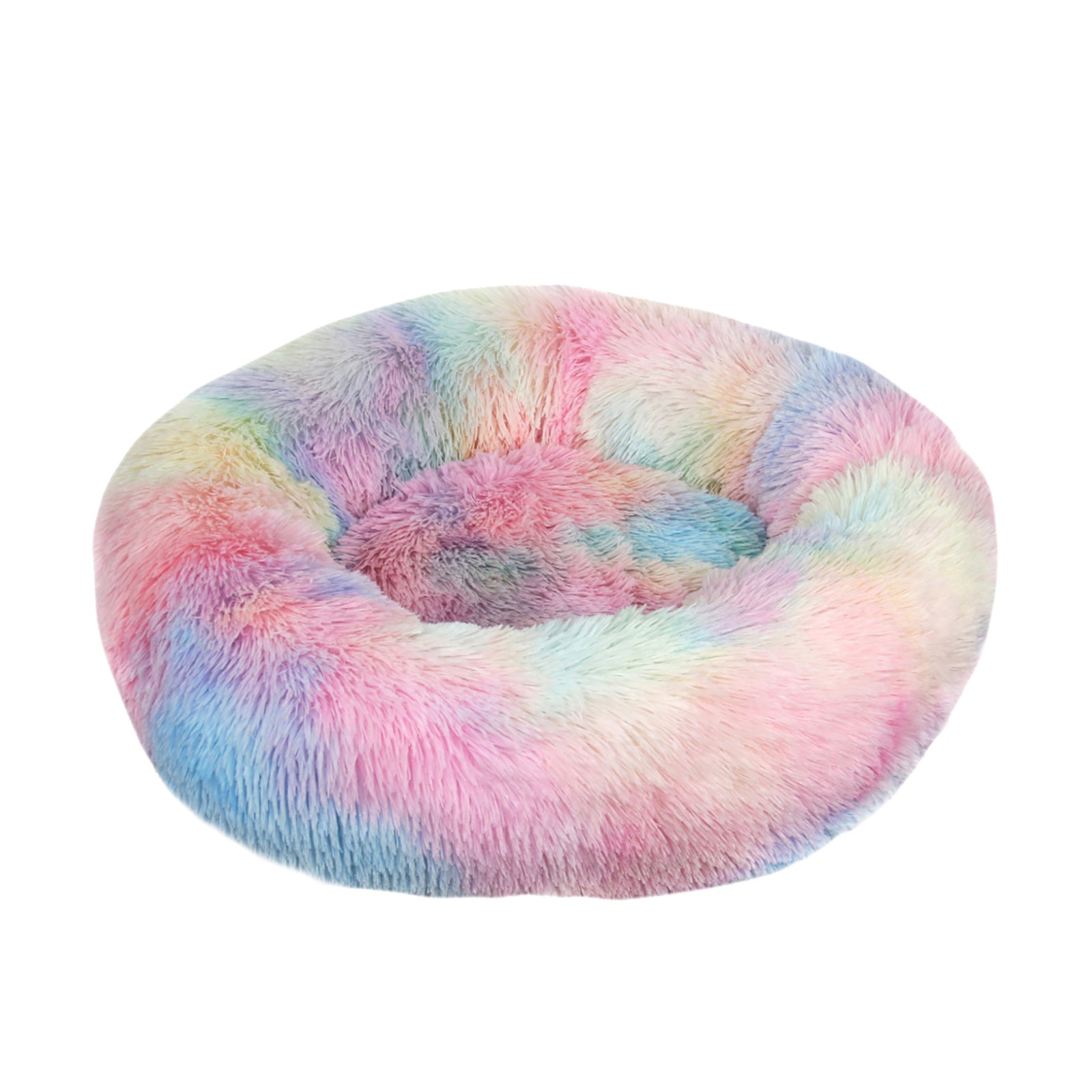 Comfortable and Warm Plush Circular Pet Bed by Safety Material|Cat Dog House