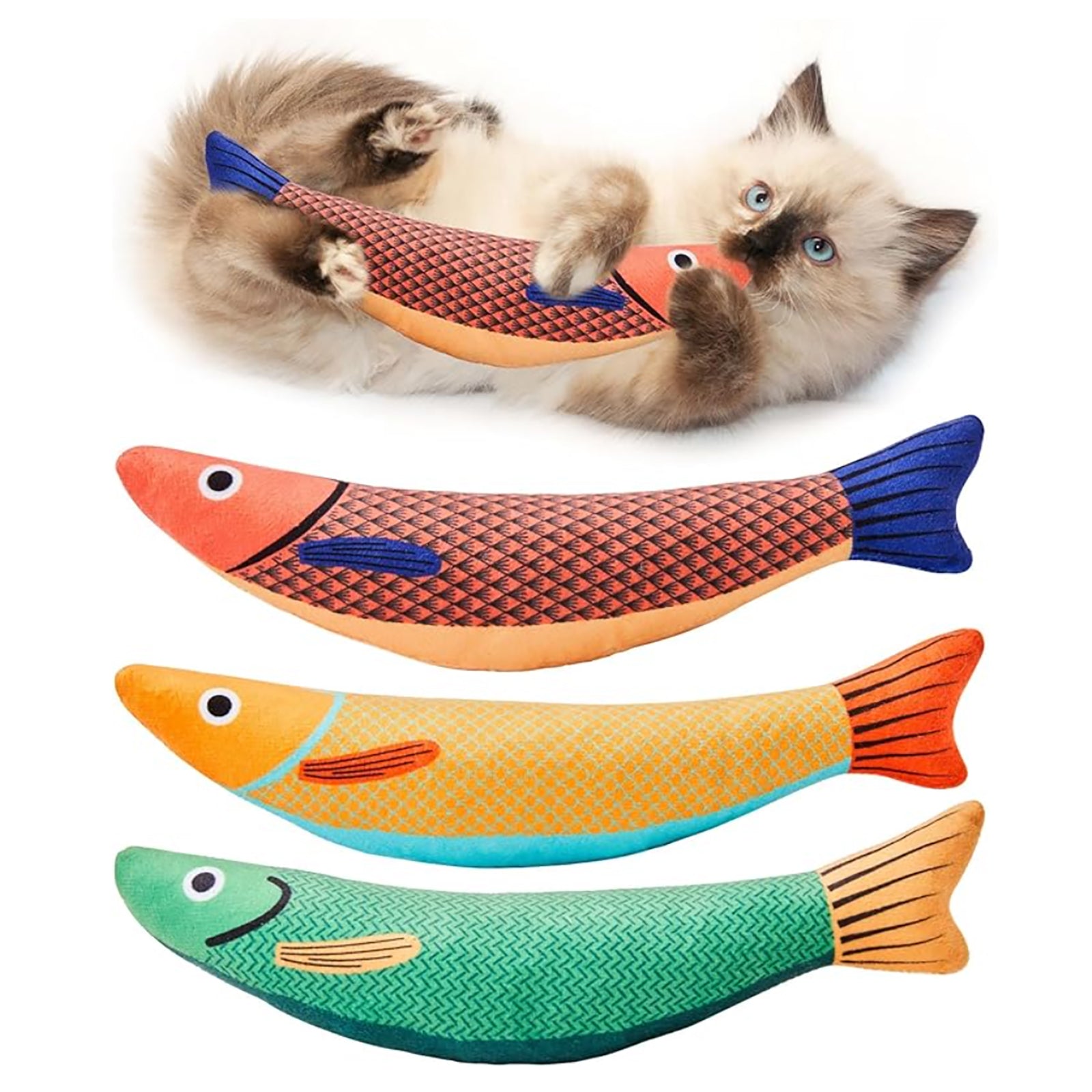 Catnip simulated fish toy|Pet Cat Toy|Safety Material