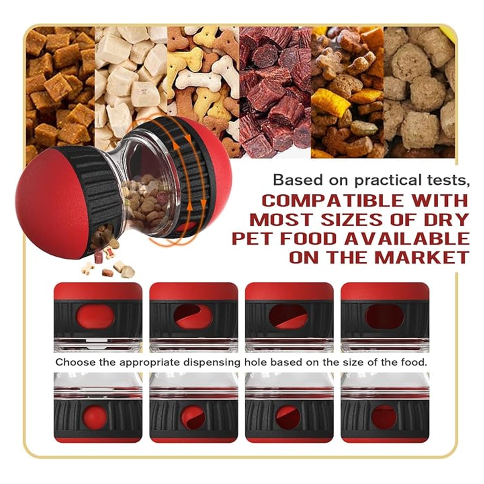 Safety Non-tipping Pet Feeder|Safety Material|Slow Feeding|Dog Toy