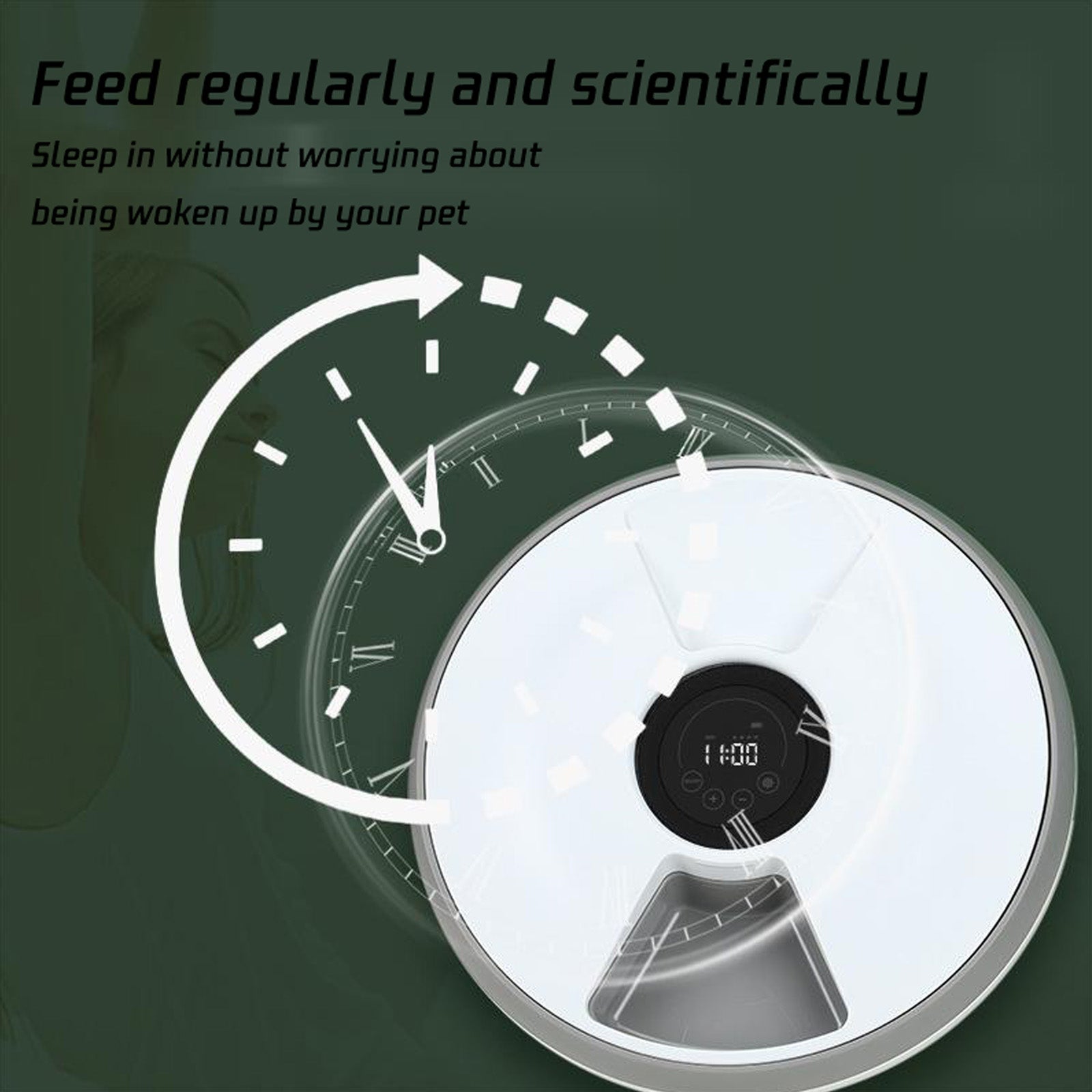 Six-meal smart pet feeder